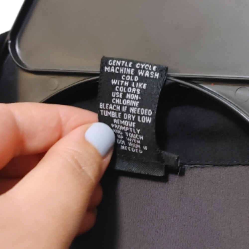 Torrid Gray Black Colorblock Sheer Button Down To… - image 6